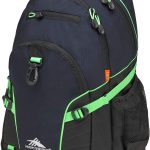 High Sierra Loop-Backpack, School, Travel, or Work Bookbag with tablet-sleeve, Black, One Size